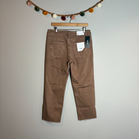 NWT Vervet Melissa MidRise Stretch Straight tan beige jeans - Picture 5 of 6